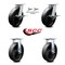 Service Caster 8 Inch Kingpinless Glass Filled Nylon Caster Brakes/Swivel Locks 2 Rigid, 2PK SCC-KP30S820-GFNR-SLB-BSL-2-R-2 - alternate 2